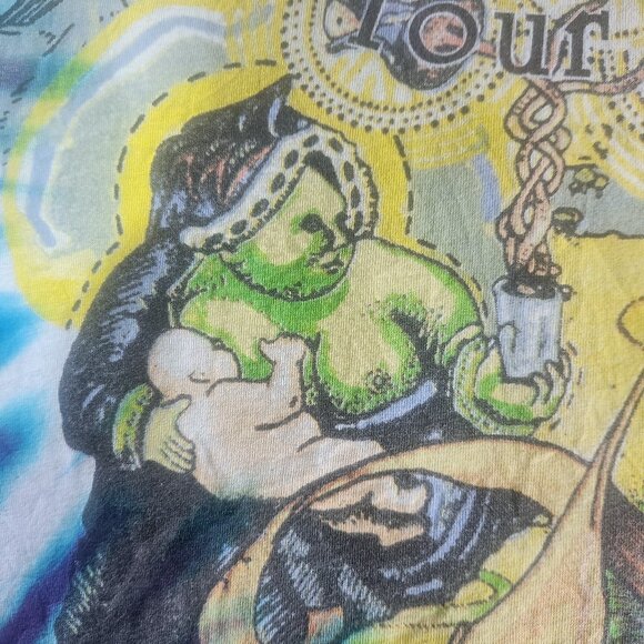 Vintage Allman Brothers Band T-shirt 1995 Tour Size XL Wild Oats All Over Print - Picture 13 of 16